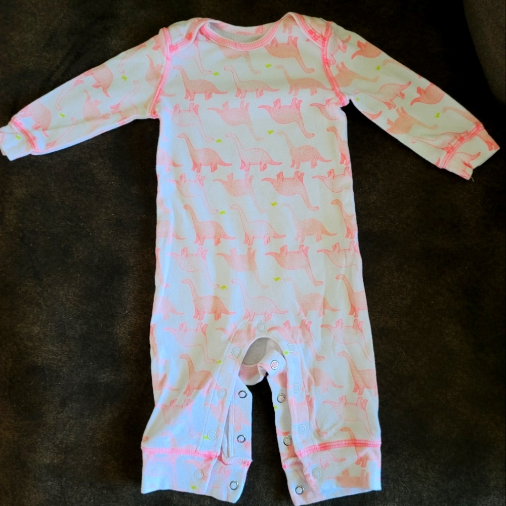 Pink Dinosaur Romper